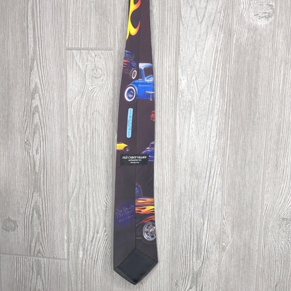 SOLD Vintage Hot Rods 1997 Old Cabot Village Tie - Picture 4 of 7